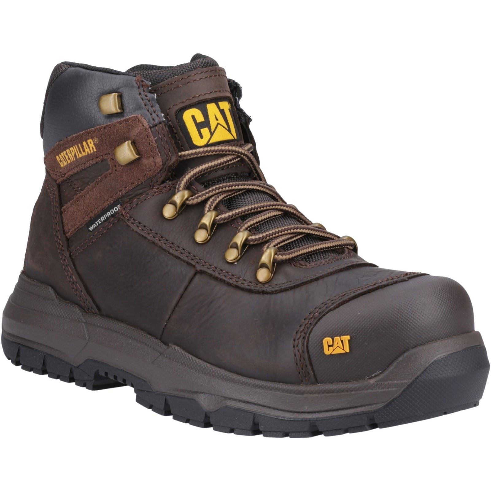 Caterpillar Pneumatic 2.0 Leather Brown Safety Boots