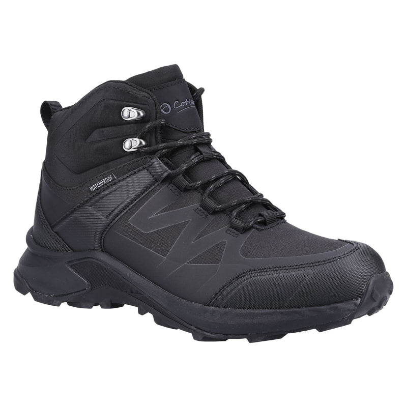 Cotswold Horton RPET+Mesh Men's Black Hiking Boots