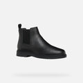 Geox Spherica EC1 C Tumble Leather Men's Black Boots