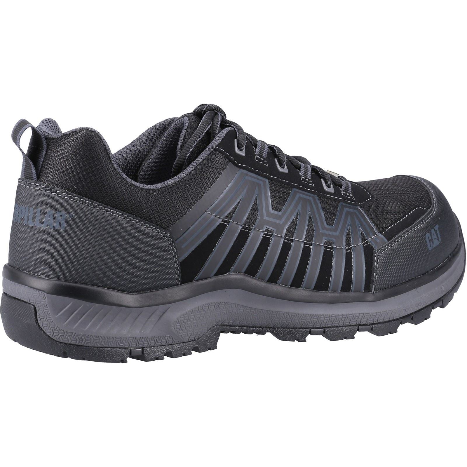 Caterpillar Charge PU/Mesh/Synthetic Black Safety Sneakers