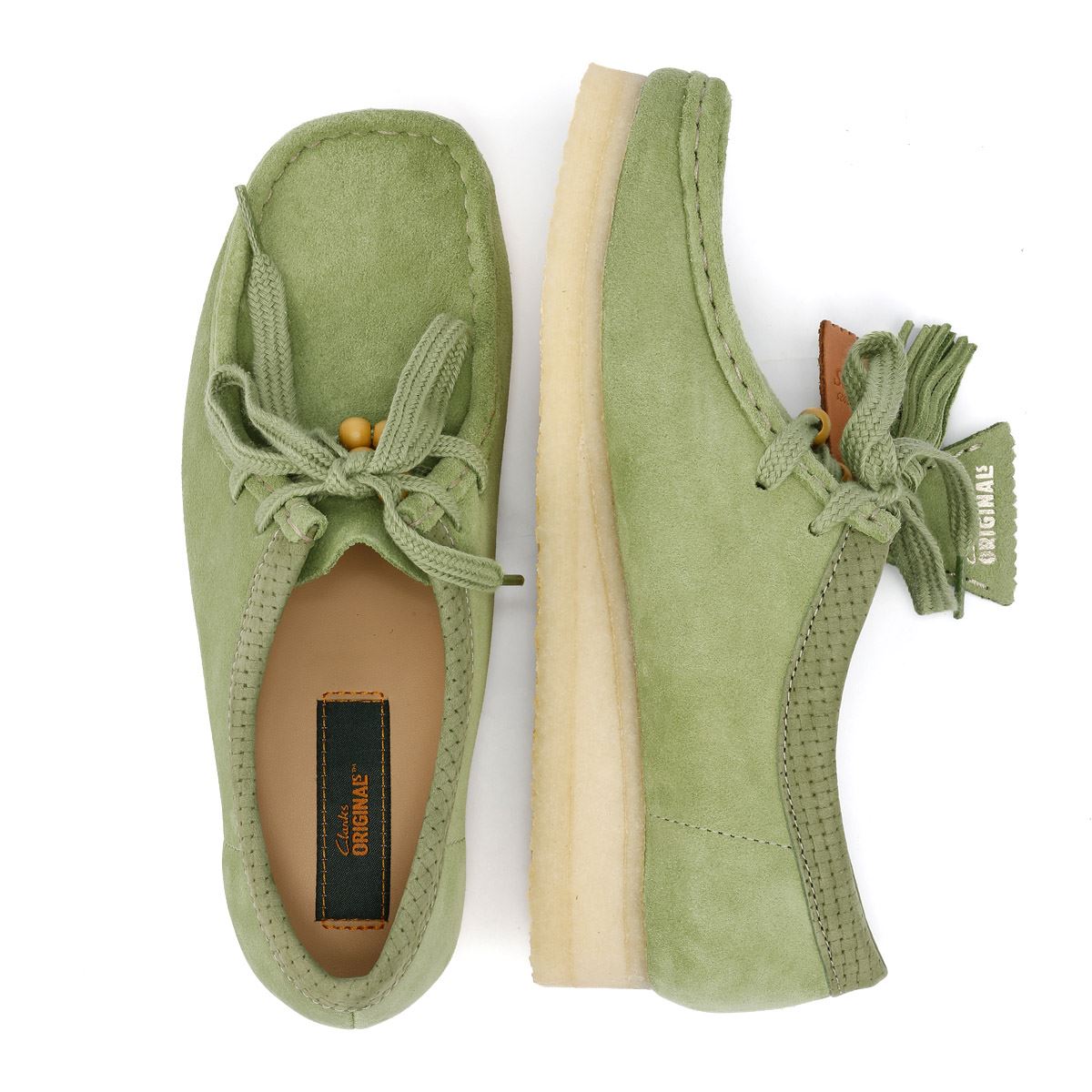 Clarks Originals Wallabee Suede Women's Apple Shoes