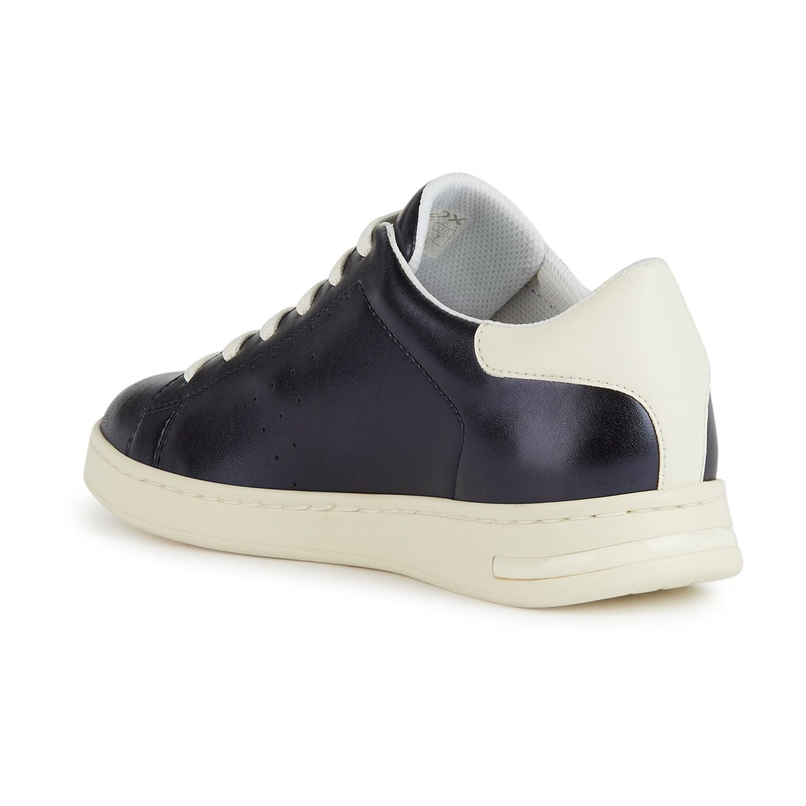 Geox D Jaysen B Leather Women's Dark Jeans/Optic White Sneakers