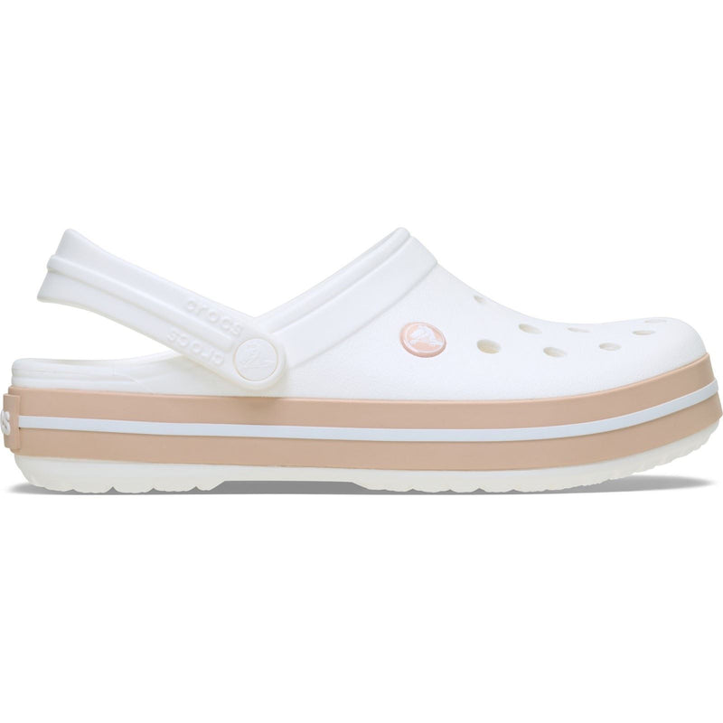 Crocs Crocband Thermoplastic White/Pink Caramel Clogs