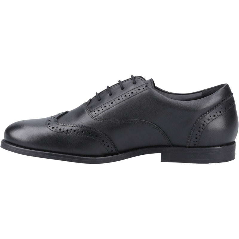 Pod Lee Leather Girls's Black Loafers