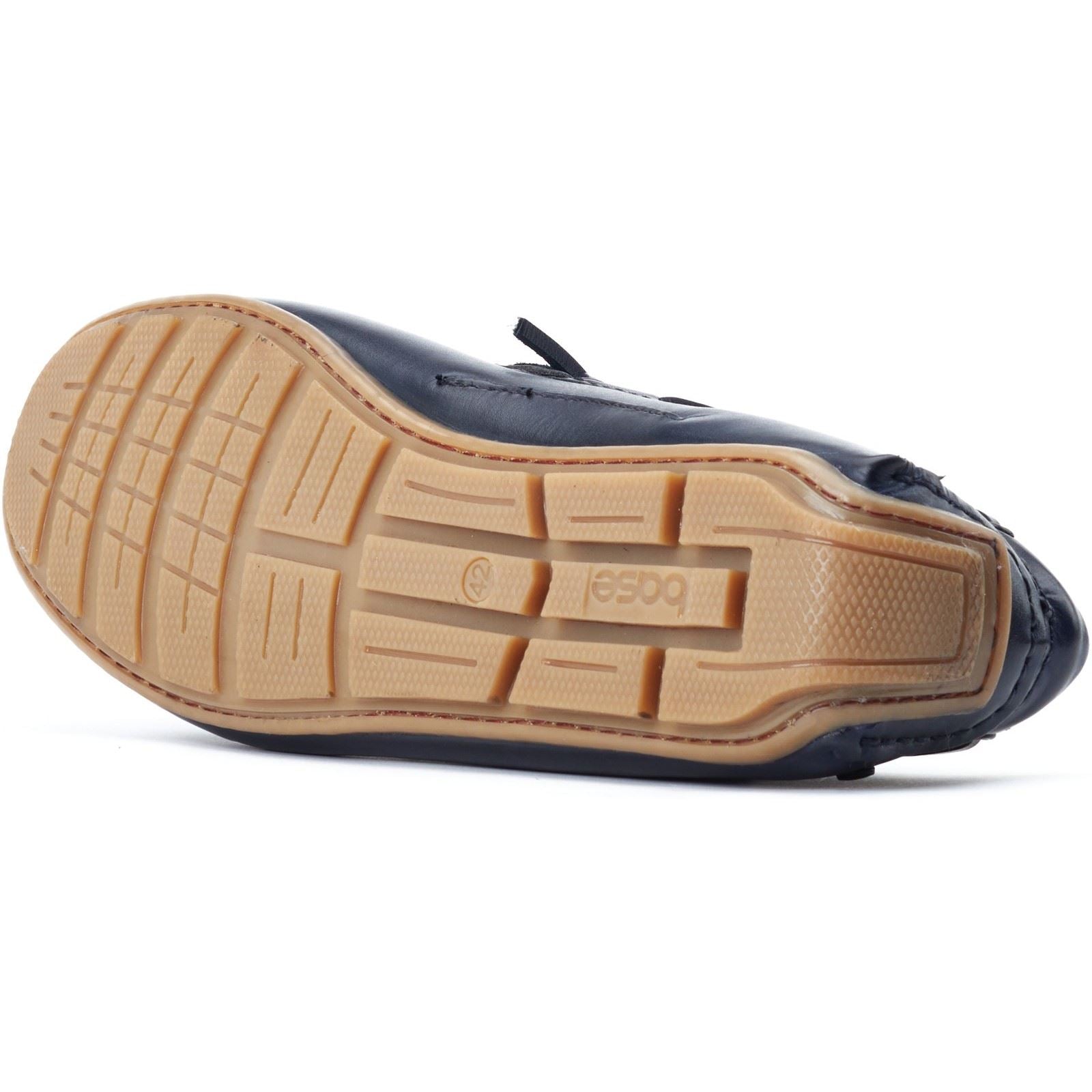 Base London Brooks Leather Men's Navy Standard Loafers