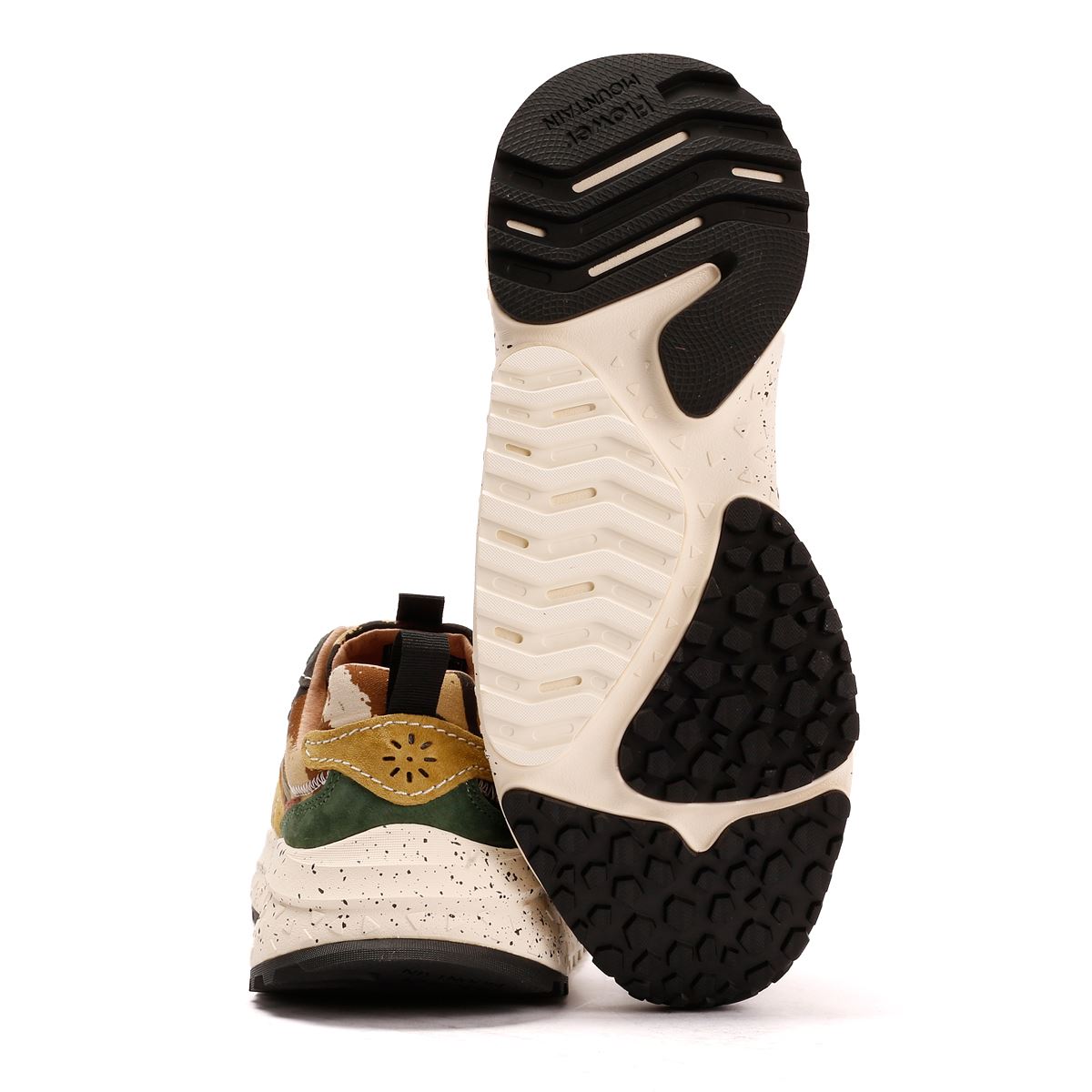 Flower Mountain Wave Suede Men's Camouflage Sneakers