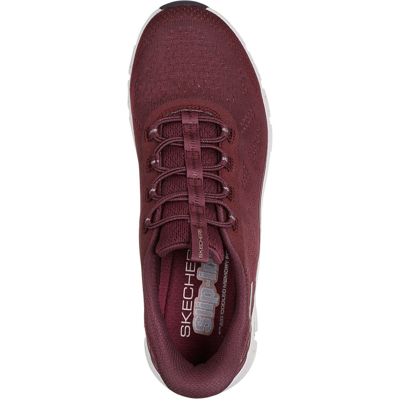 Skechers Glide-Step Elevate Amaze Textile Women's Burgundy Sneakers