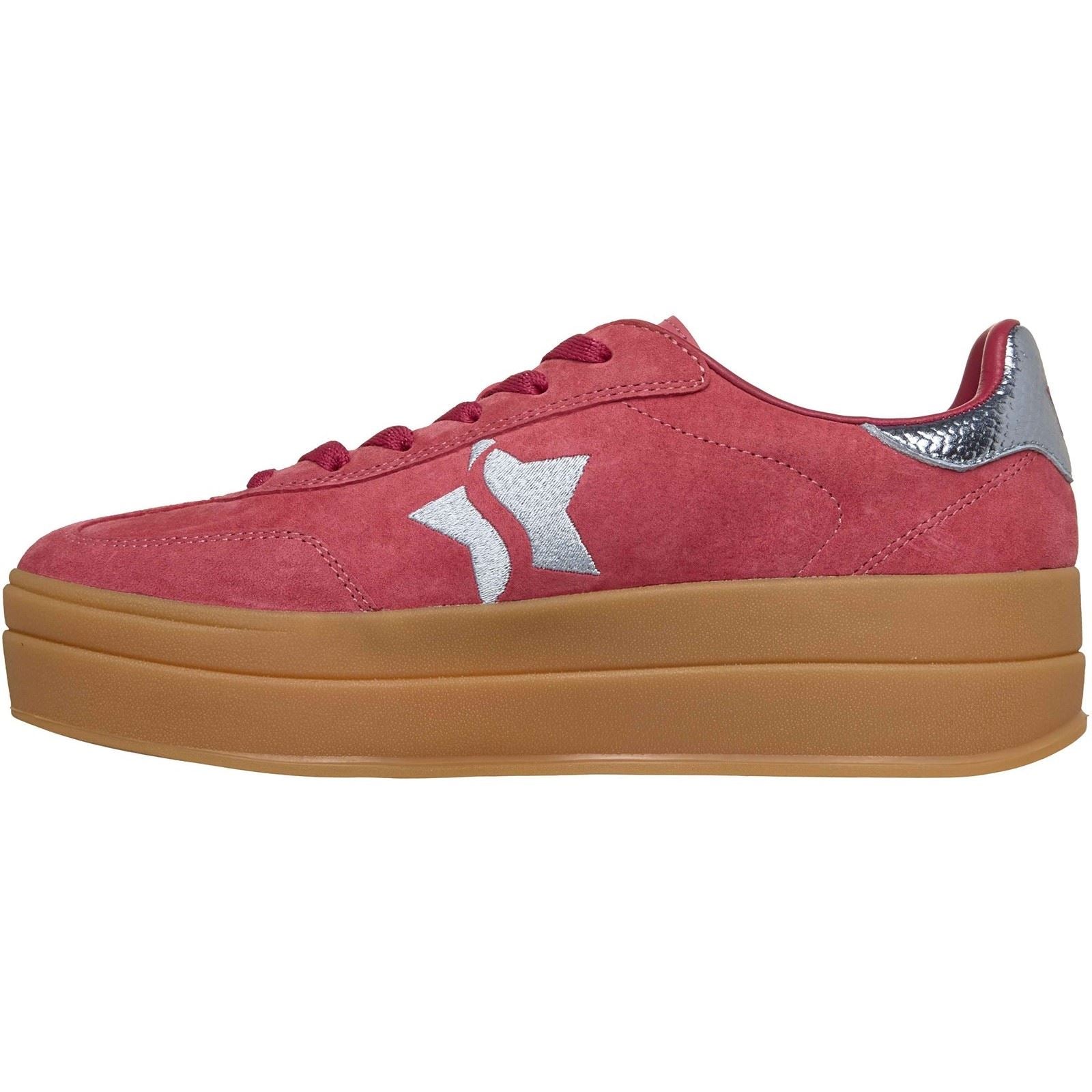 Skechers Academy Hi Elevated Essence Leather Women's Red/Blue Sneakers