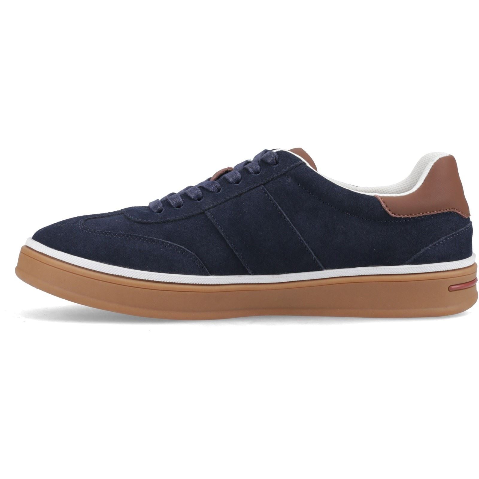 Hush Puppies Carlos Leather Men's Navy Sneakers