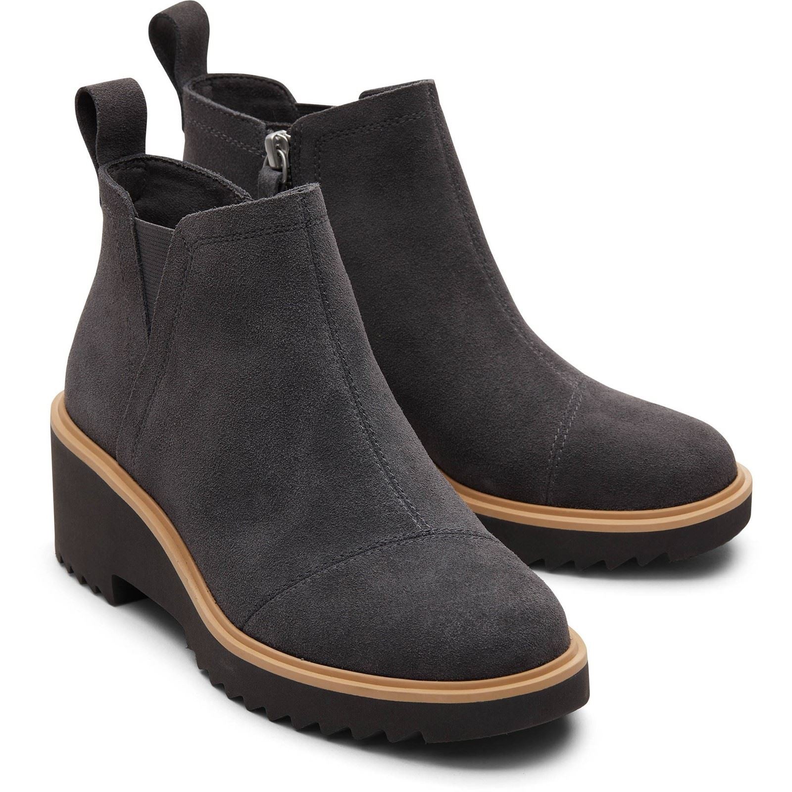 TOMS Maude Leather Women's Forged Iron Boots