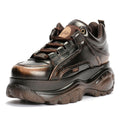 Buffalo 1339-14 Leather Women's Brown Sneakers