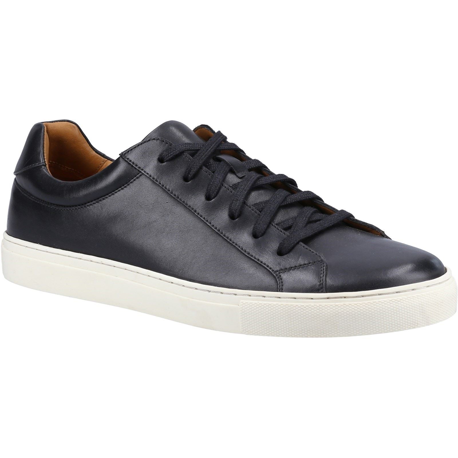 Hush Puppies Colton Leather Men's Black Sneakers