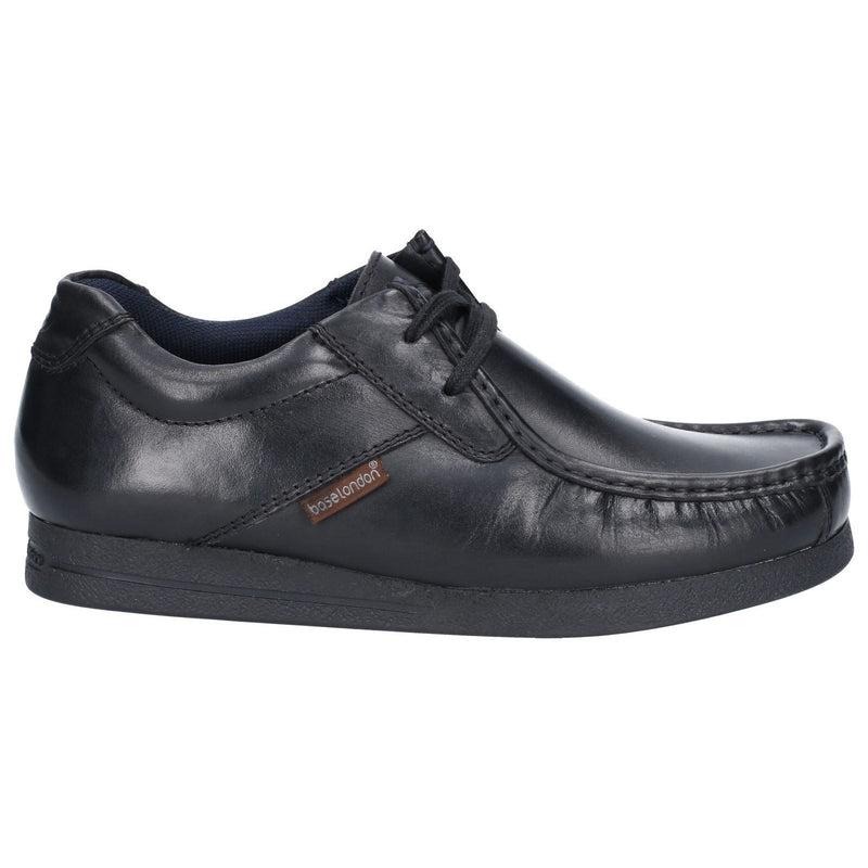 Base London Event Leather Men's Black Lace-Up Shoes