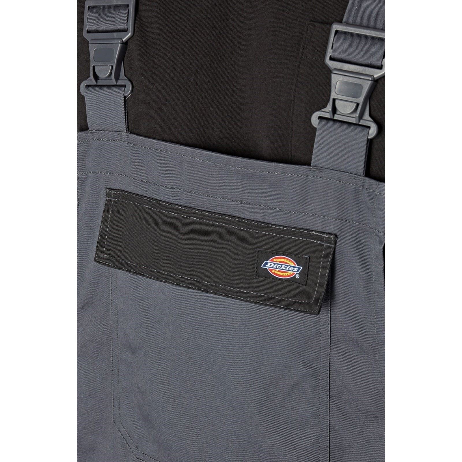 Dickies Everyday Bib and Brace Polyester Men's Grey Work Overall