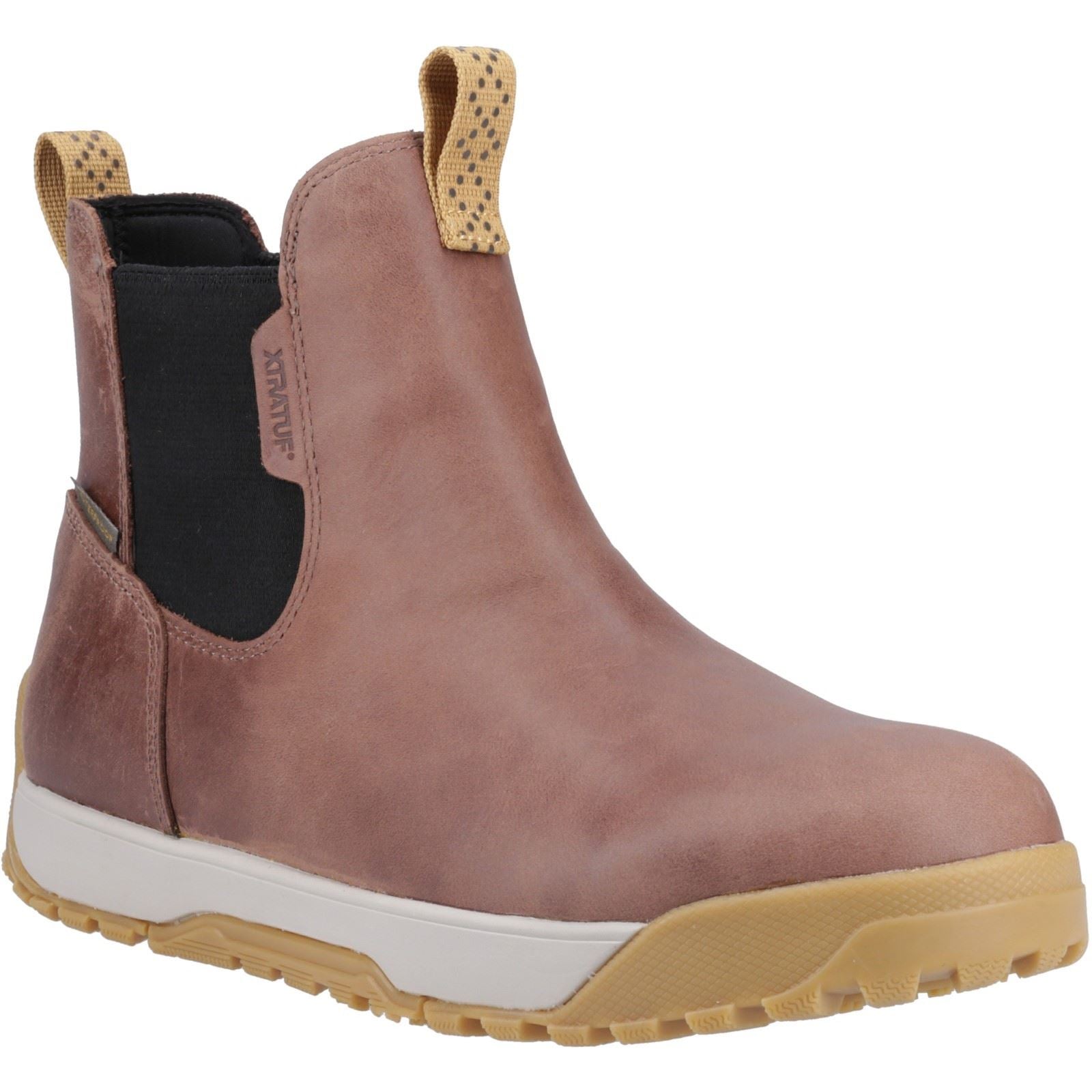 Xtratuf Ankle Deck Boot Leather Men's Brown Wellington Boots