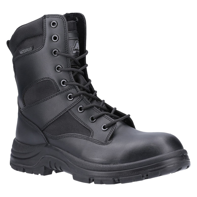 Amblers Safety Combat Leather Black Safety Boots