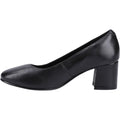 Hush Puppies Anna Wide Leather Women's Black Heels