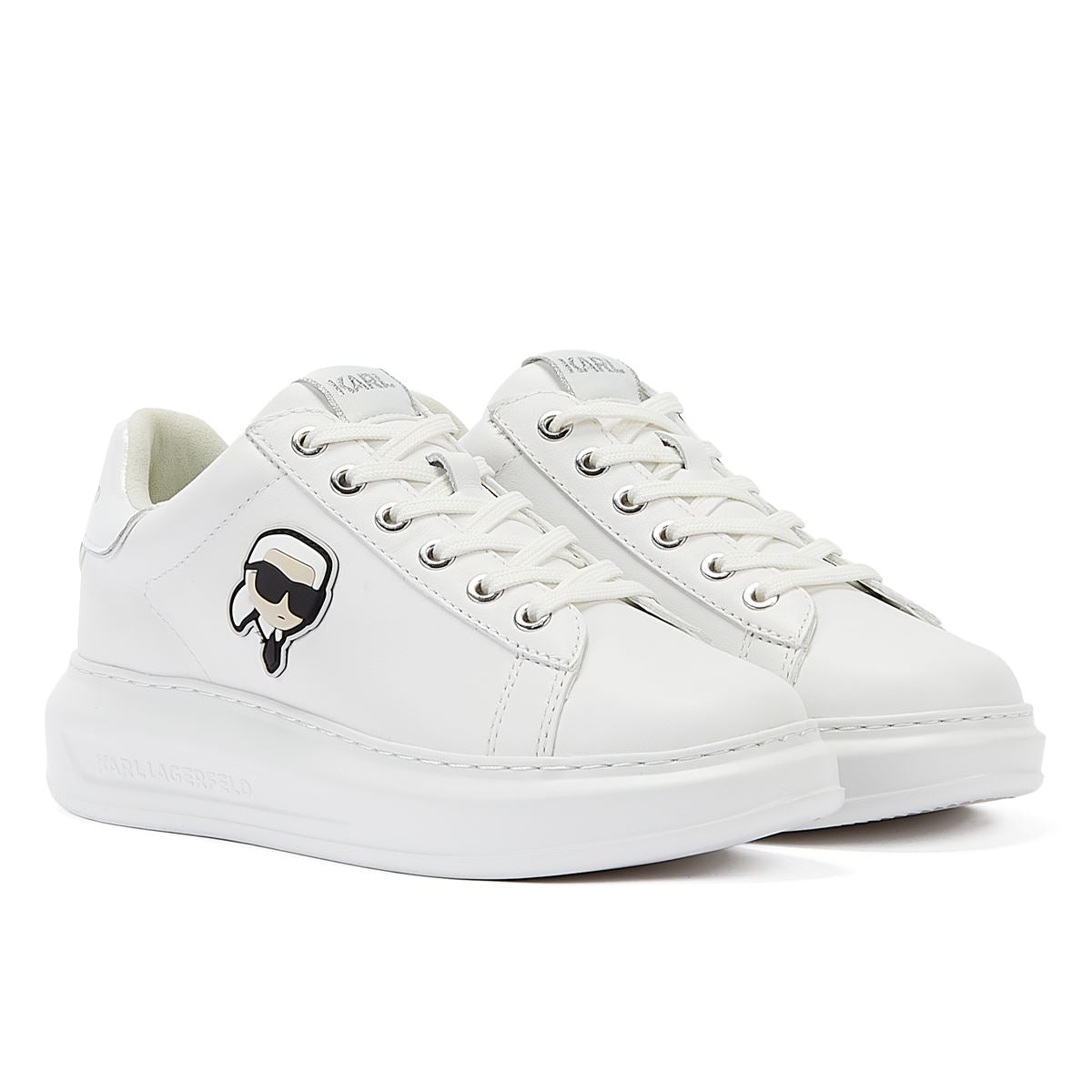 Karl Lagerfeld Kapri NFT LO Lace Women's White Mono Sneakers