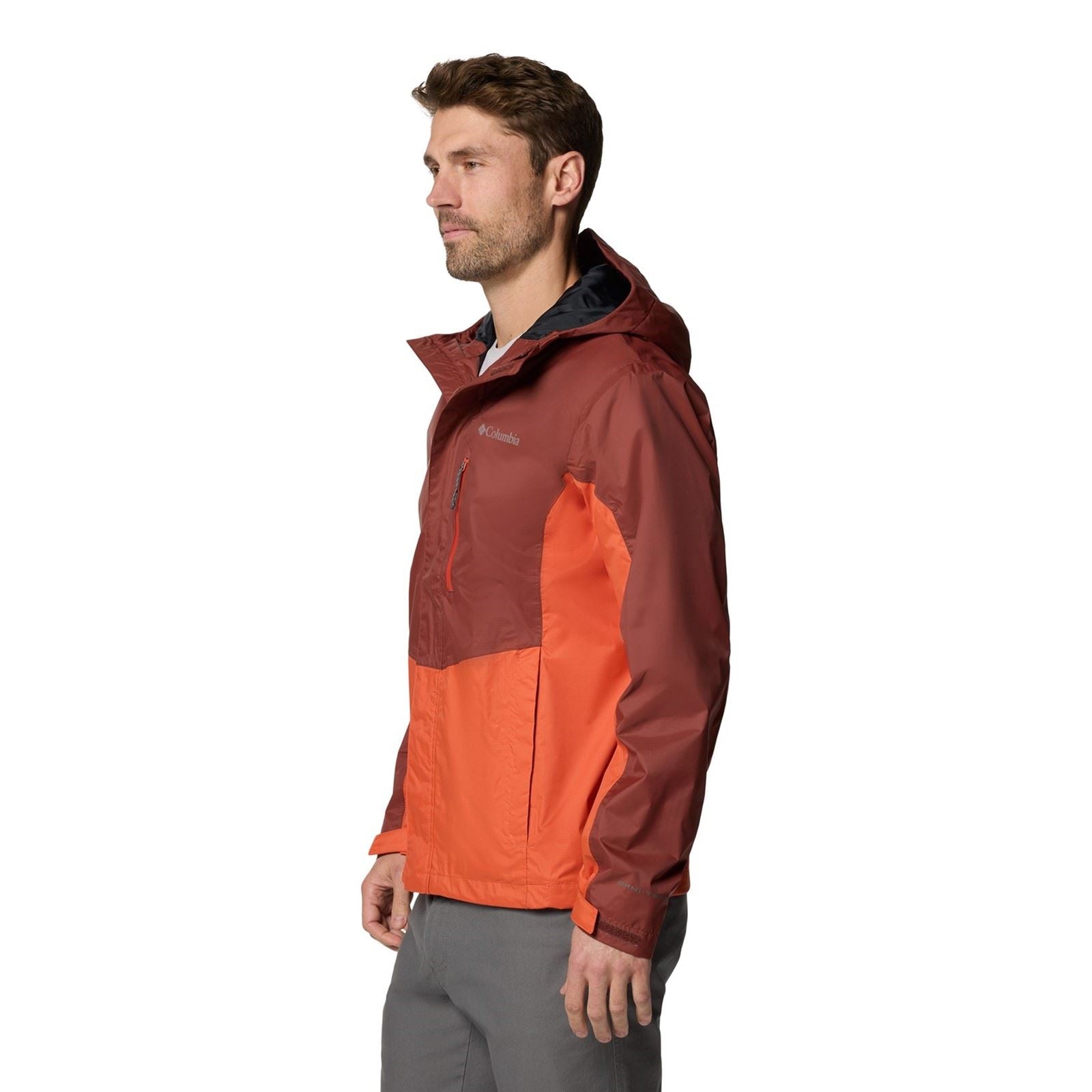 Columbia Pouring Adventure III Jacket Men's Red Rain Jacket