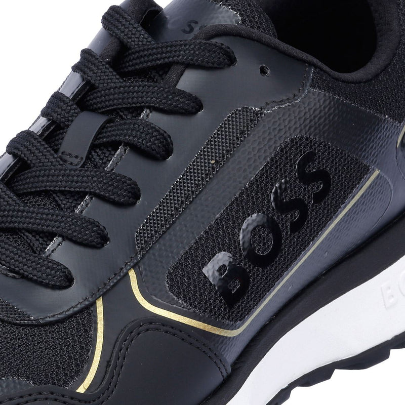 Boss Jonah Runn Men's Black/Gold Sneakers