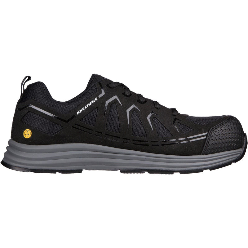 Skechers Workwear Malad II Textile Men's Black Safety Sneakers
