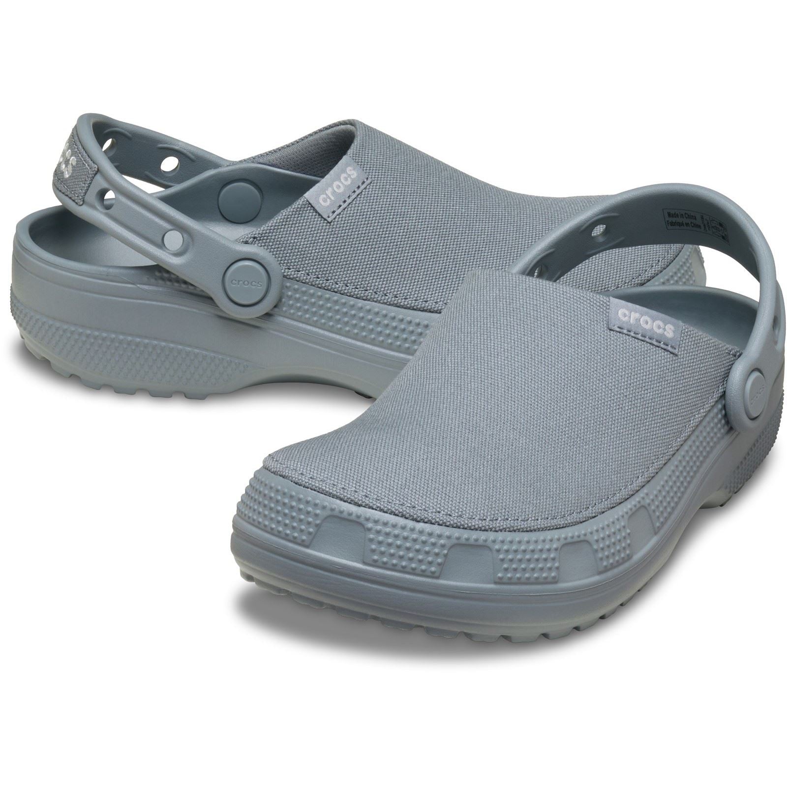 Crocs Classic Crafted Textile Women's Concrete Clogs