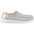 HEYDUDE Wendy Metallic Sparkle Synthetic Women's Rose Gold Loafers
