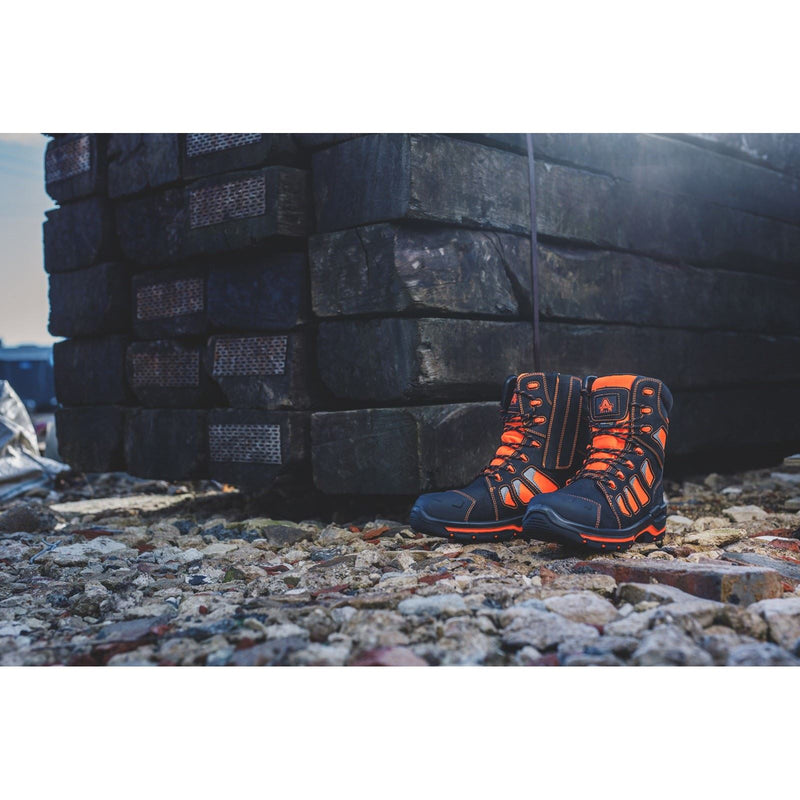 Amblers Safety Beacon Leather Orange Safety Boots