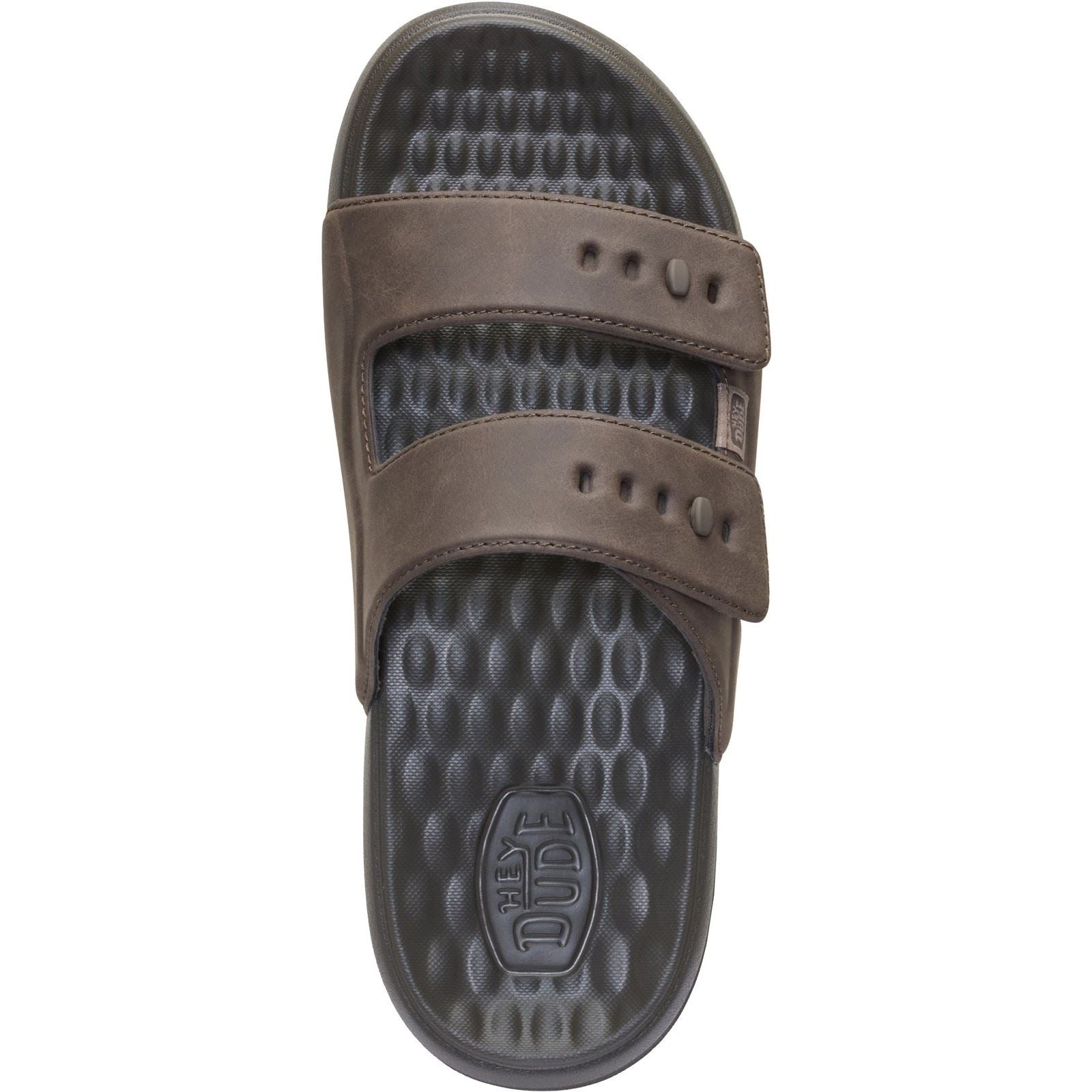 HEYDUDE Wave 2 Strap Polyurethane Men's Major Brown Sandals