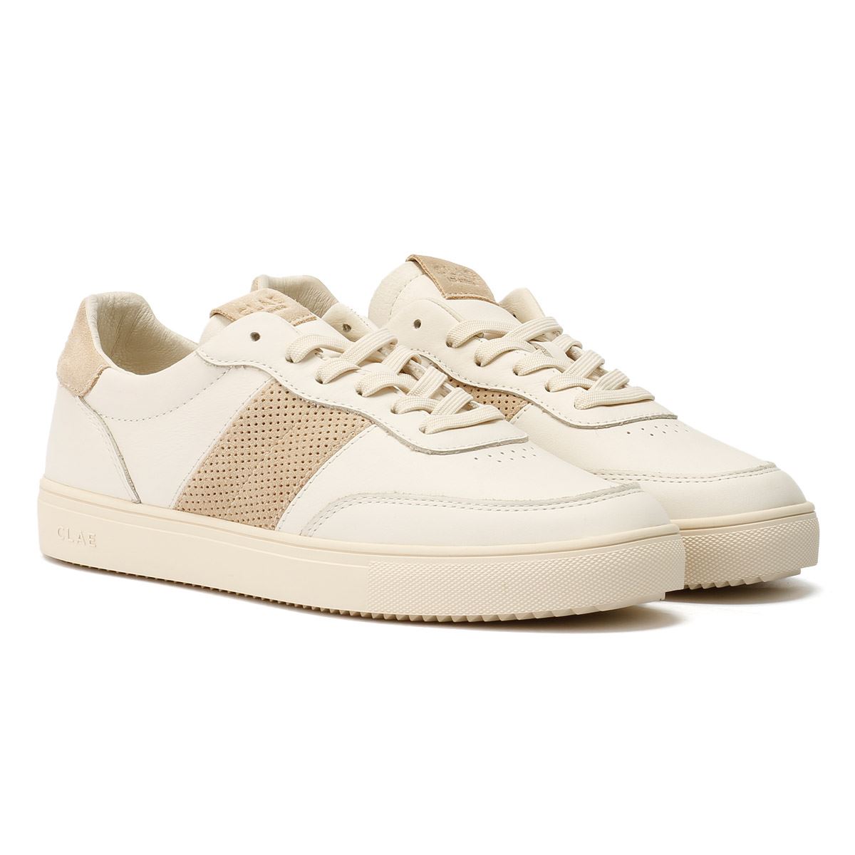 Clae Davis Men's Off White/Safari Sneakers