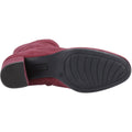 Hush Puppies Octavia Suede Women's Bordeaux Heeled Ankle Boots