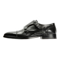 Chapman & Moore Toe Cap Monk Leather Men's Black Shoes