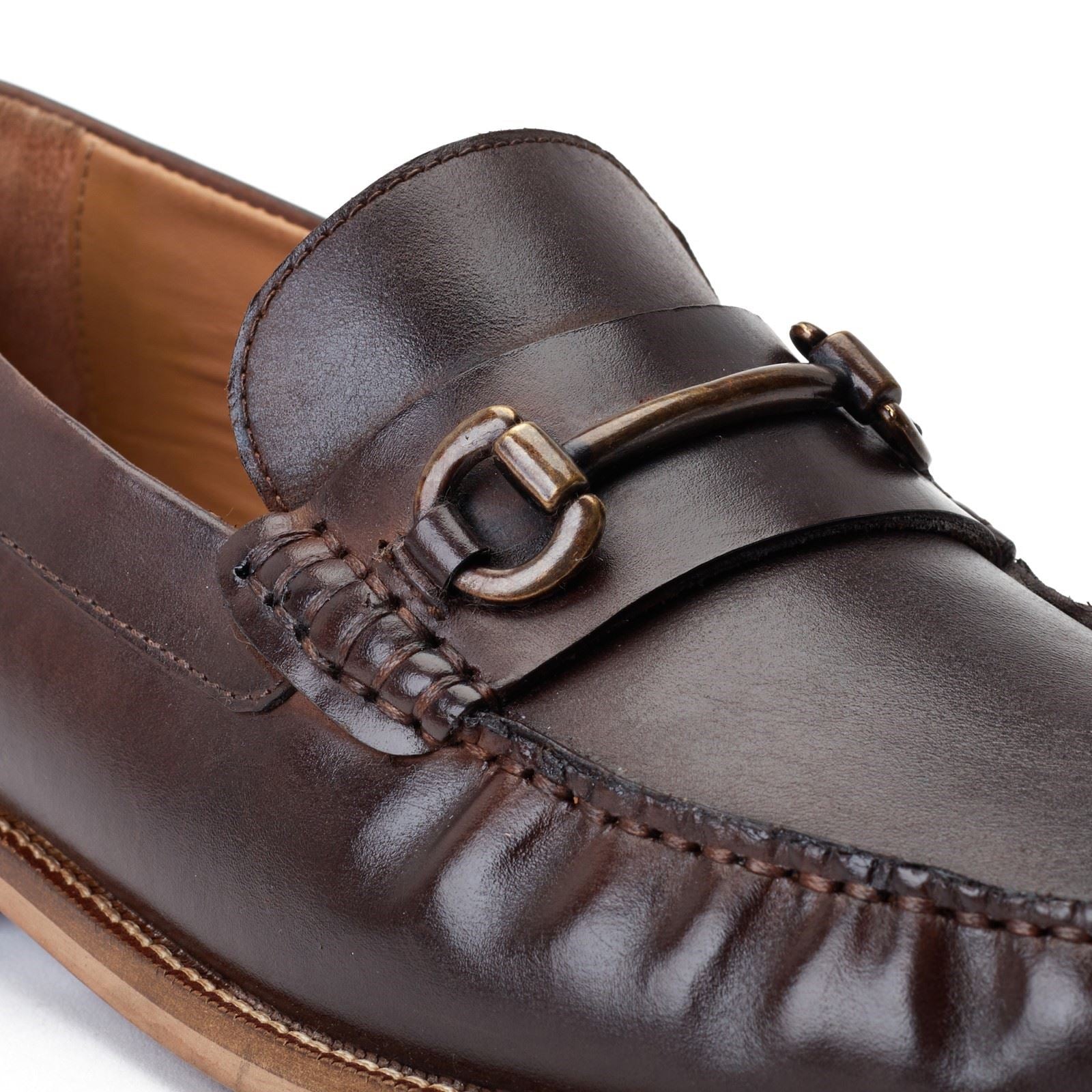 Base London Madison Leather Men's Brown Loafers