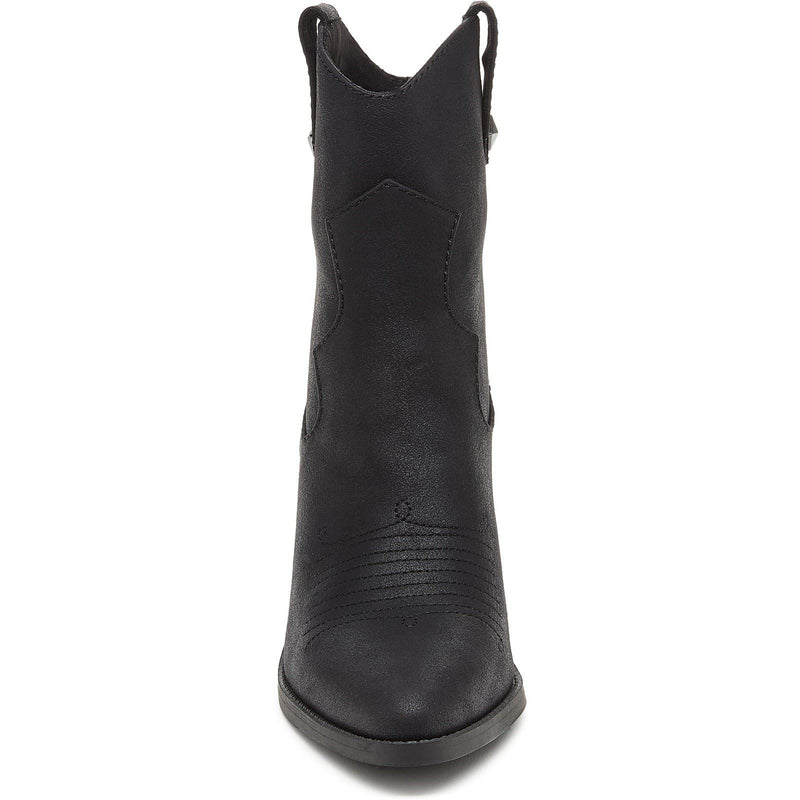 Rocket Dog Feather Polyurethane Women's Black Heeled Ankle Boots