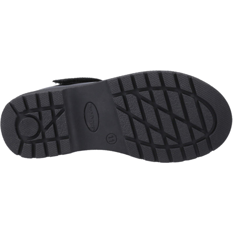 Hush Puppies Gracie Junior Girls Black Patent Leather Shoes