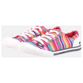 Rocket Dog Jazzin Eden Stripe Cotton Women's Red Multi Sneakers