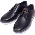 Pod Cillian Leather Men's Navy Lace-Up Shoes