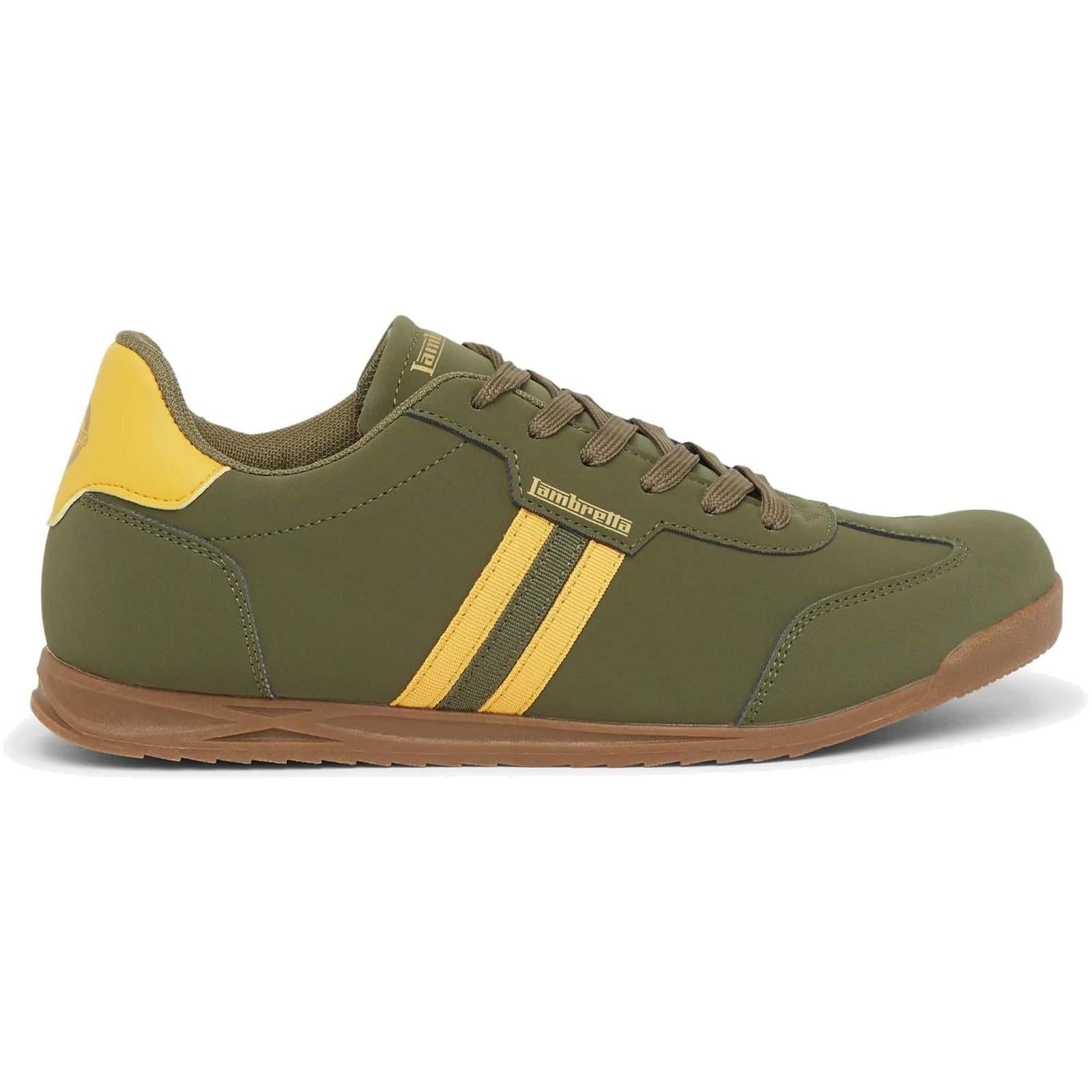 Lambretta Tackle Men's Khaki/Gold Sneakers