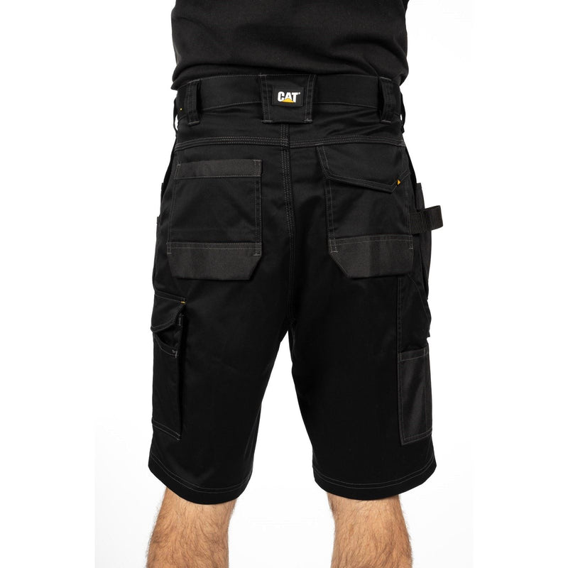 Caterpillar Essential Stretch Holster Polyester Men's Black Work Shorts