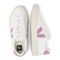 Veja Campo Leather Women's White/Mulberry Sneakers