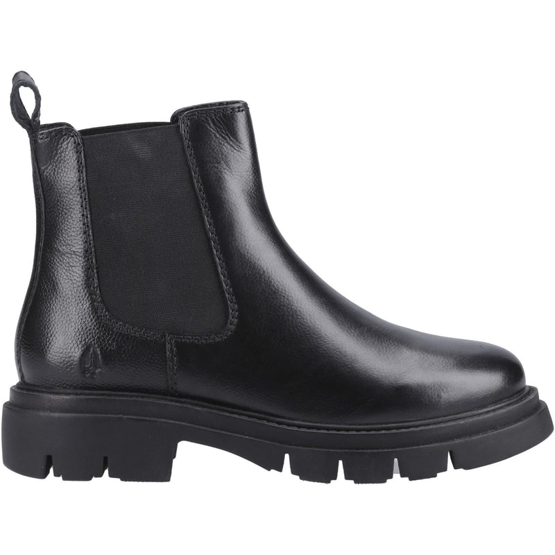 Hush Puppies Raya 2 Leather Chelsea Leather Women's Black Flat Chelsea Boots