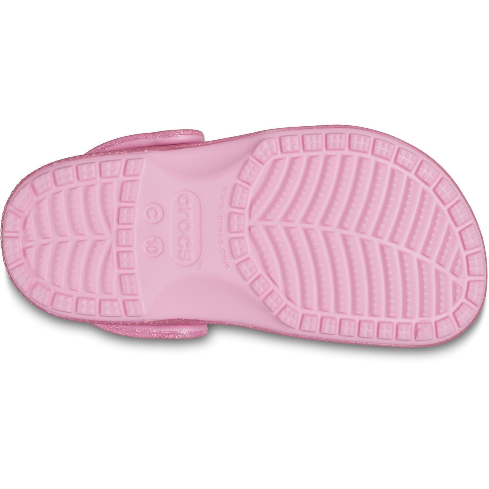 Crocs Classic Glitter Synthetic Pink Tweed Glitter Loafers