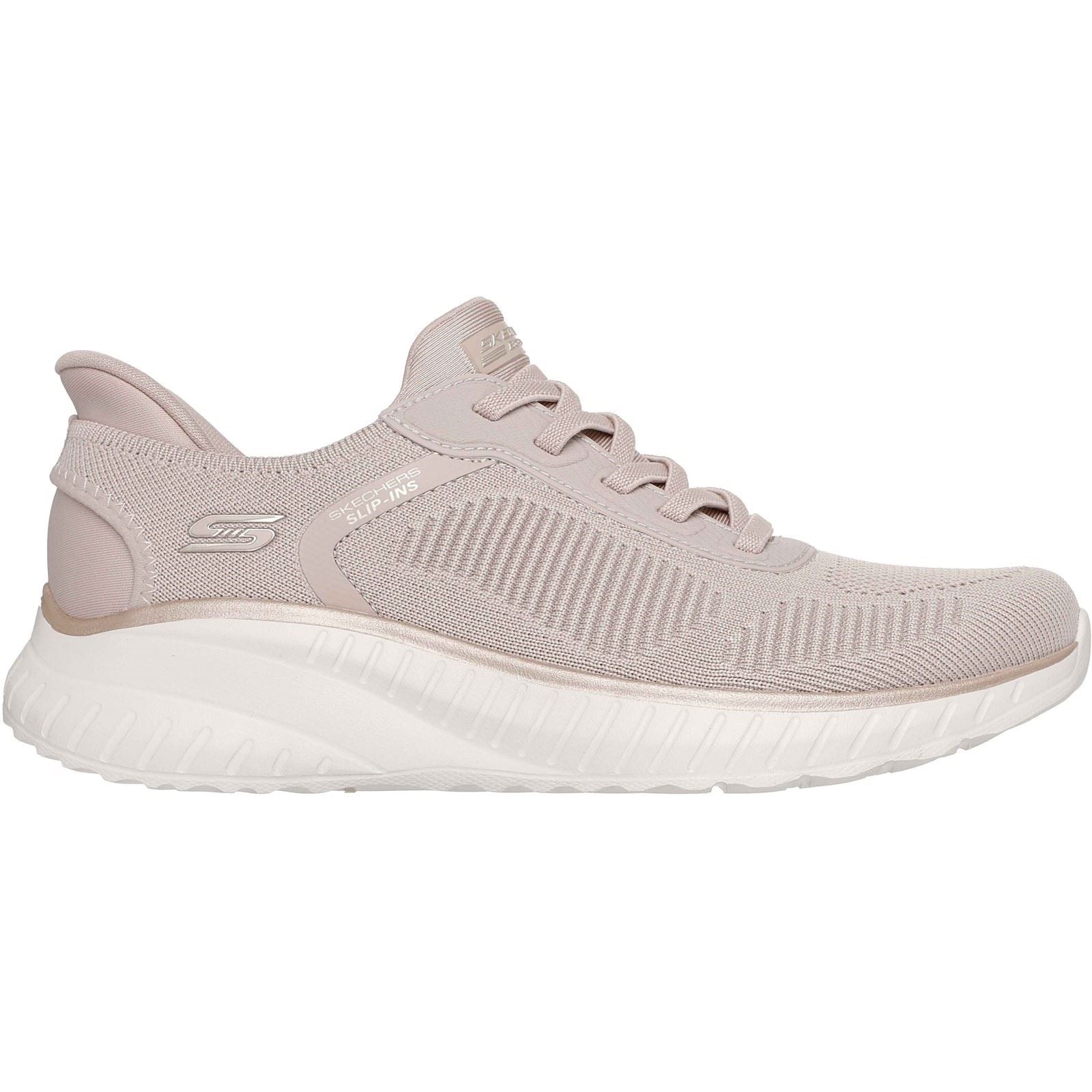 Skechers BOBS Sport Squad Chaos Textile Women's Natural/Gold Standard Trainers