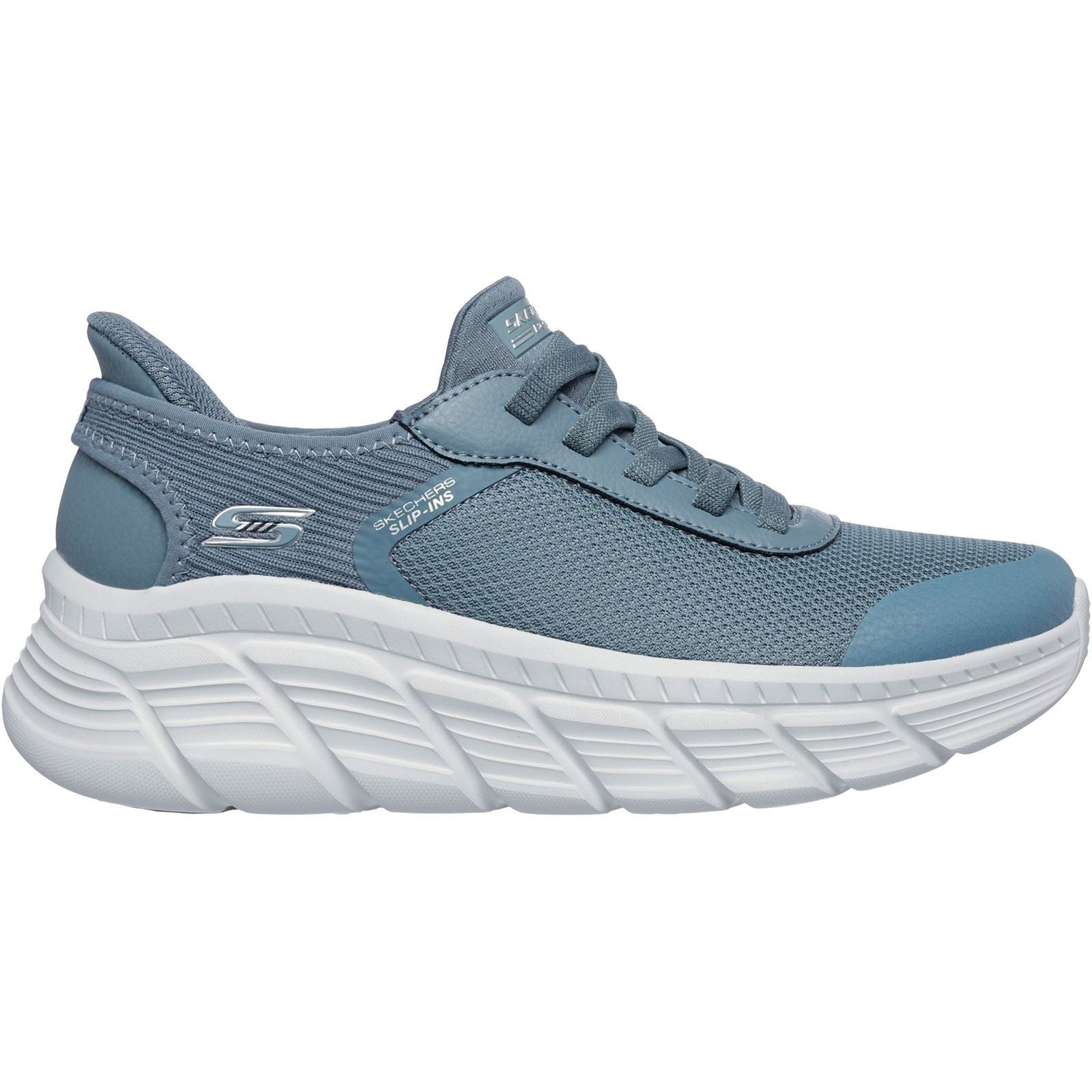 Skechers BOBS Flex Hi Linear Force Textile Women's Slate Sneakers