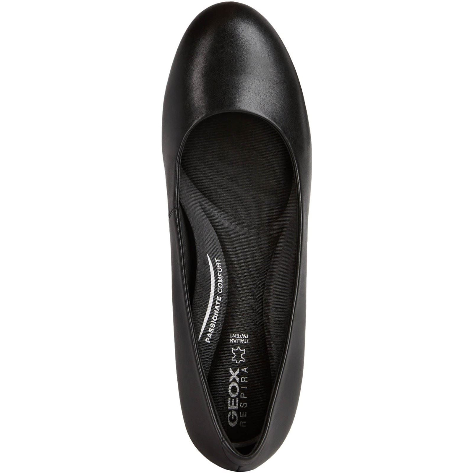 Geox D ELEANA A Leather Bovine Full Grain Women's Black Heels