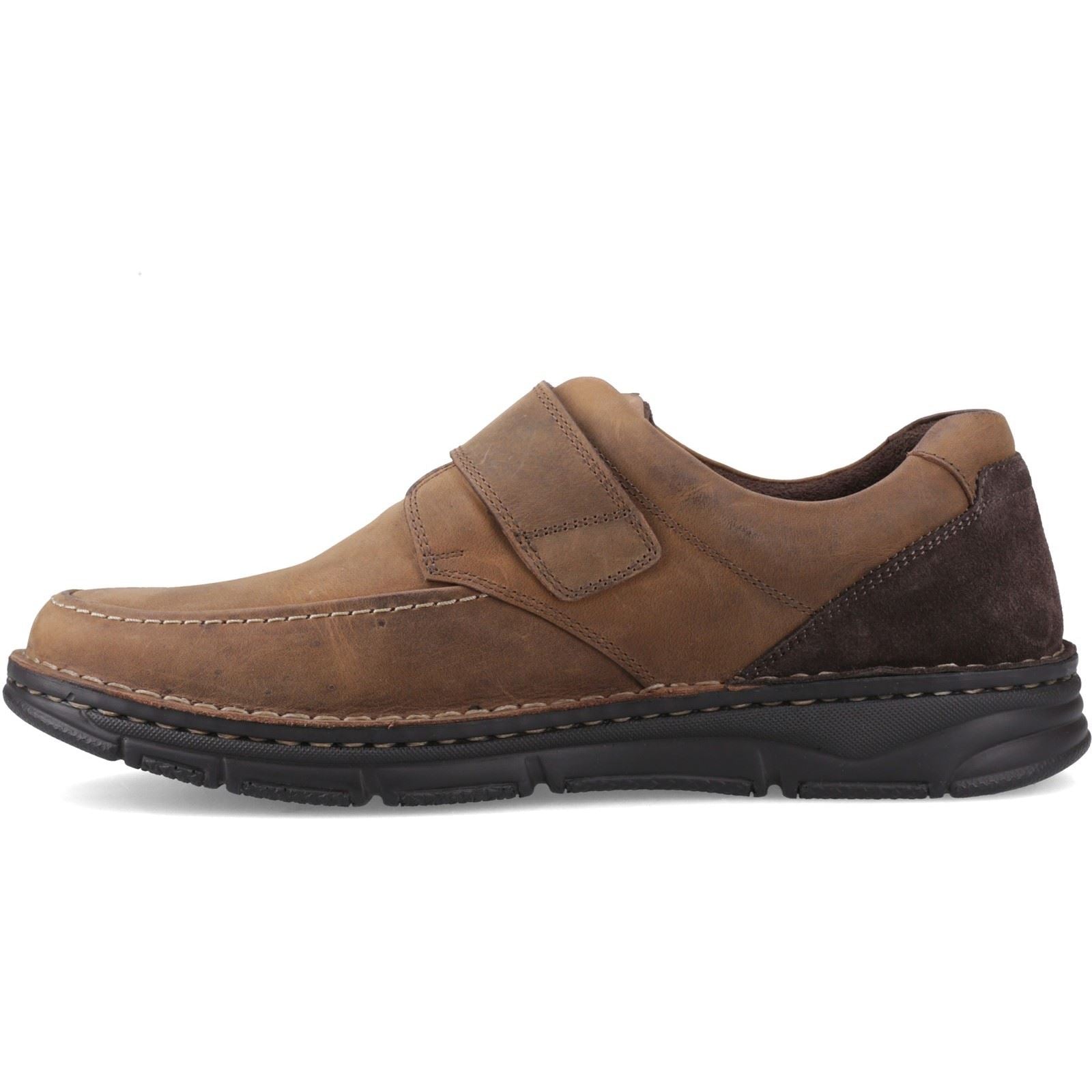 Hush Puppies Forde Touch Fastening Leather Men's Tan Loafers