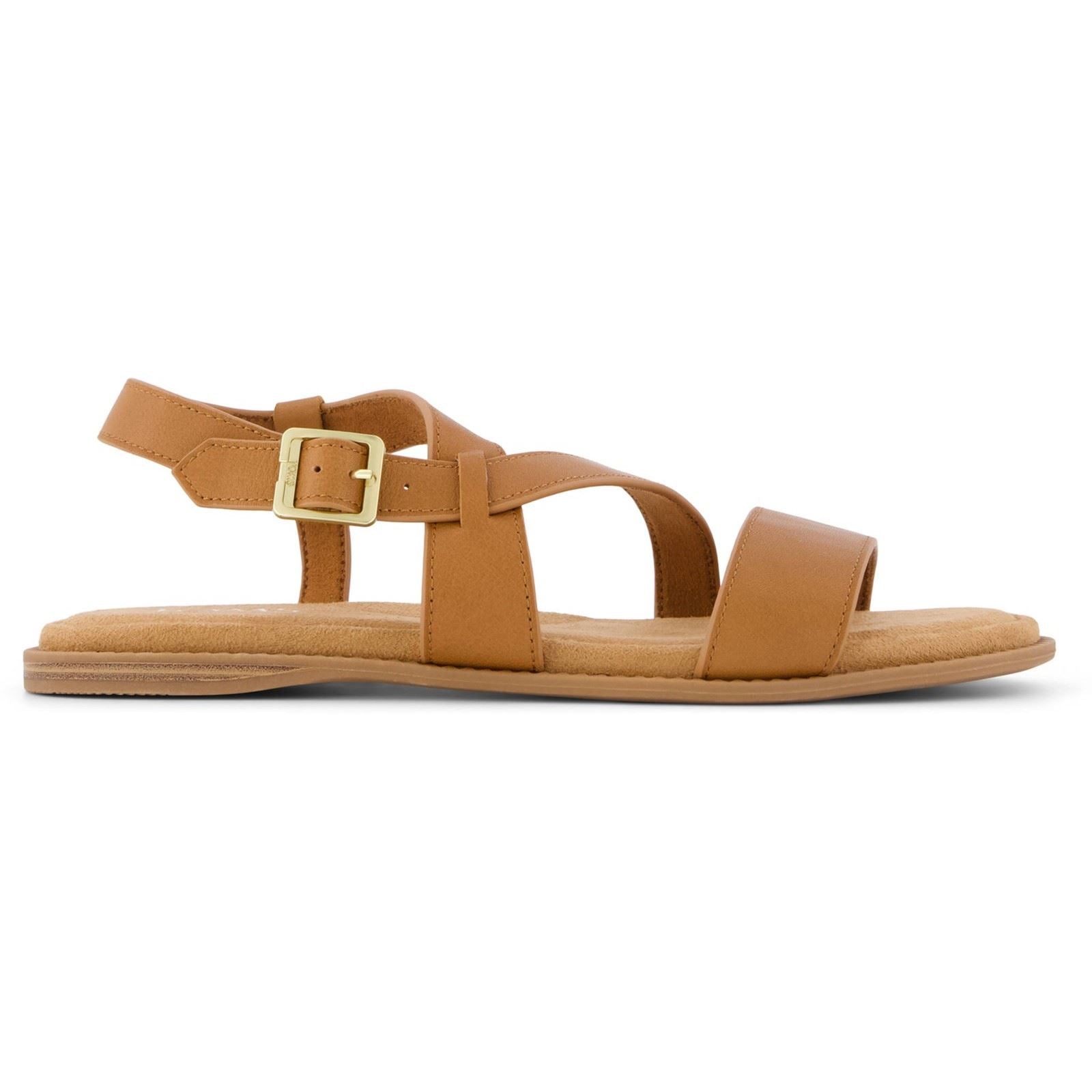 TOMS Mar Leather Women's Brown Sugar Sandals