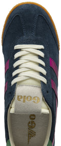Gola Elan Glitz Suede Women's Navy/Fuchsia/Emerald Sneakers