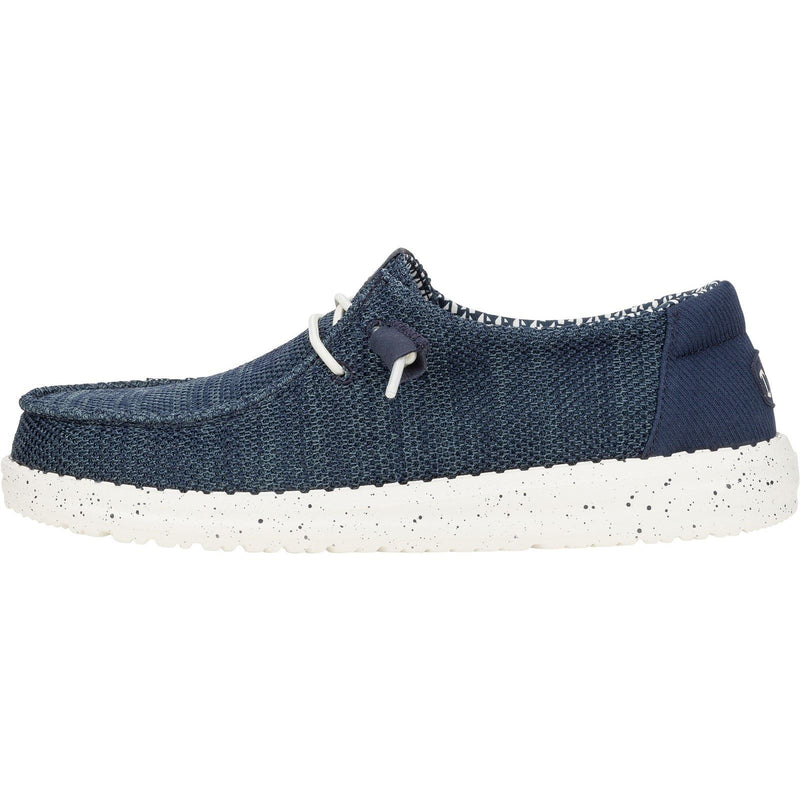 HEYDUDE Wendy Stretch Mesh Synthetic Women's Navy Loafers