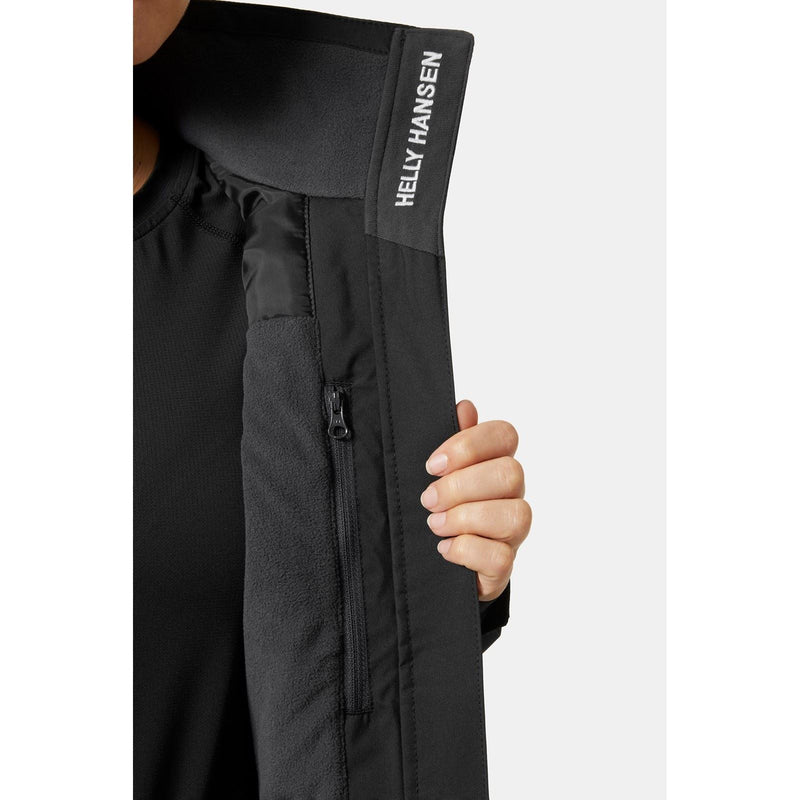 Helly Hansen Sport Crew Hooded Midlayer Sailing Jacket 2.0 Women's Black Sailing Jacket